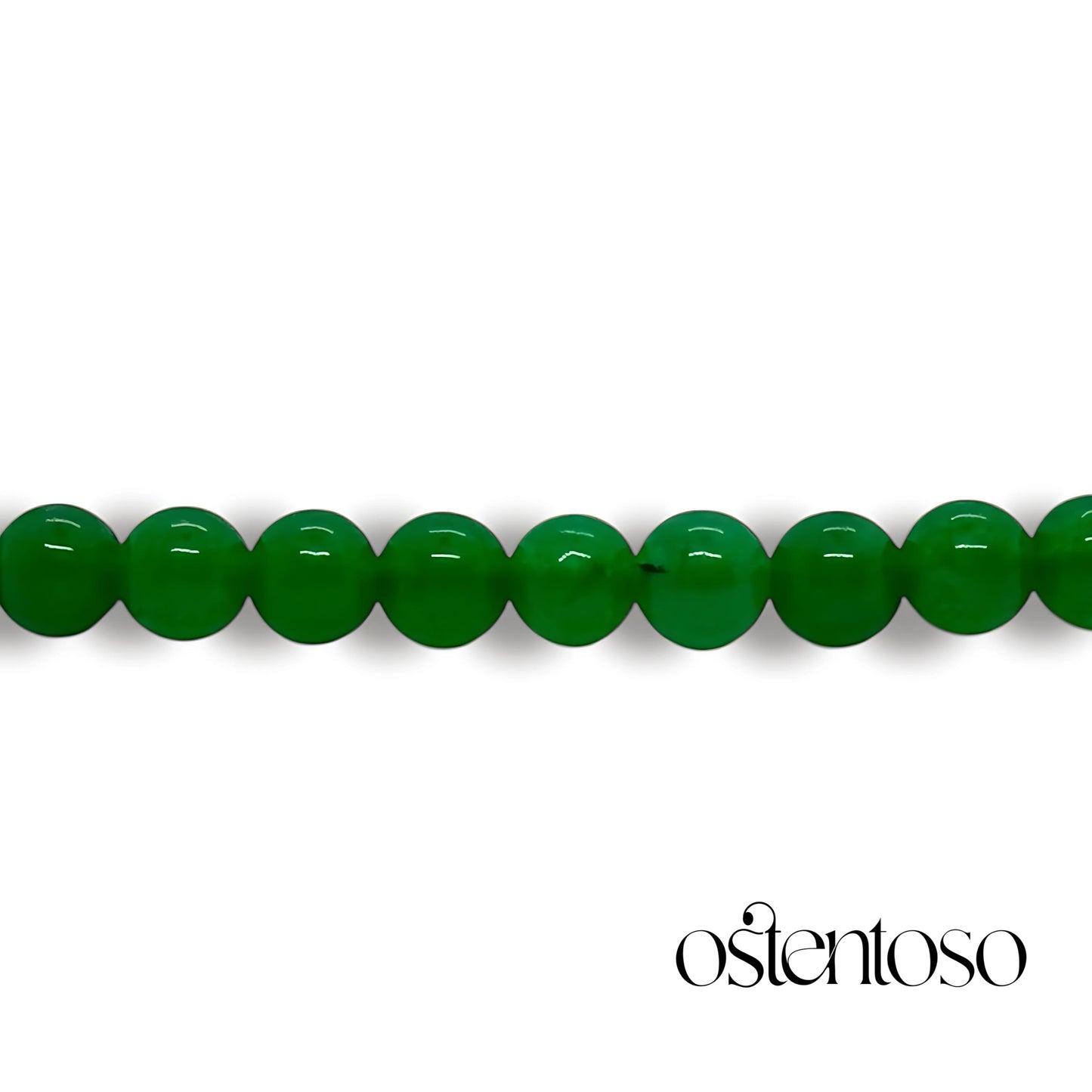 Spherical green Jade bracelet size No. 6 mm.
