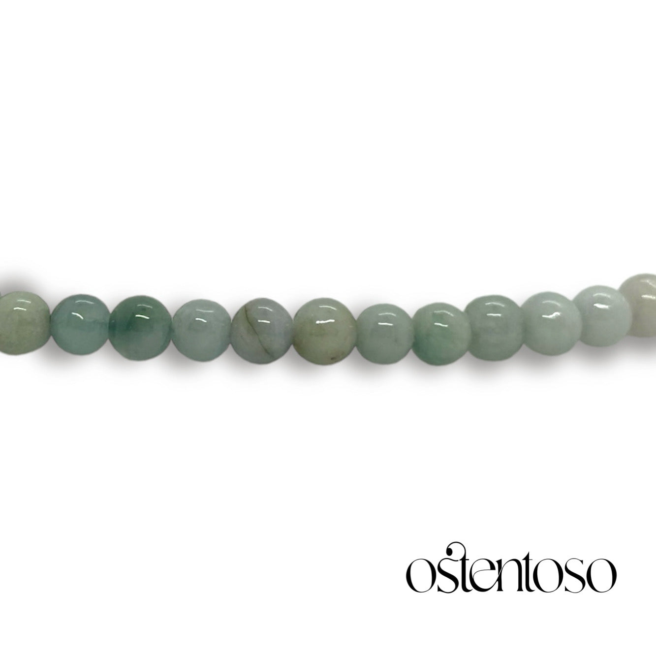 Spherical Burma Jade bracelet size No. 5 mm.