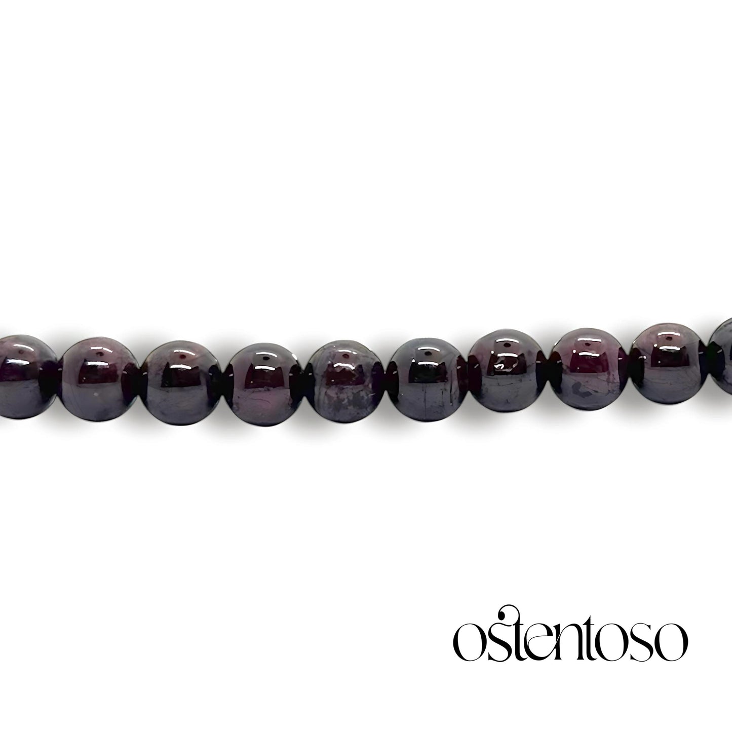 Spherical Afghan Garnet Bracelet size No. 6 mm.