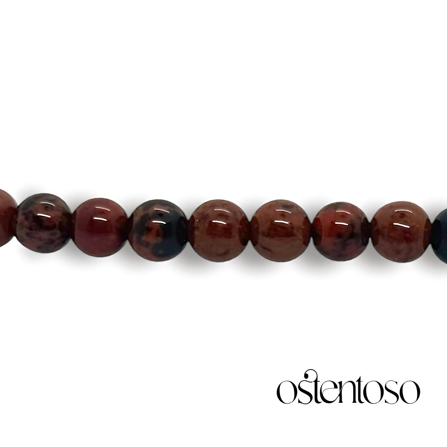 Spherical Mahogany Jasper Bracelet size No. 6 mm.