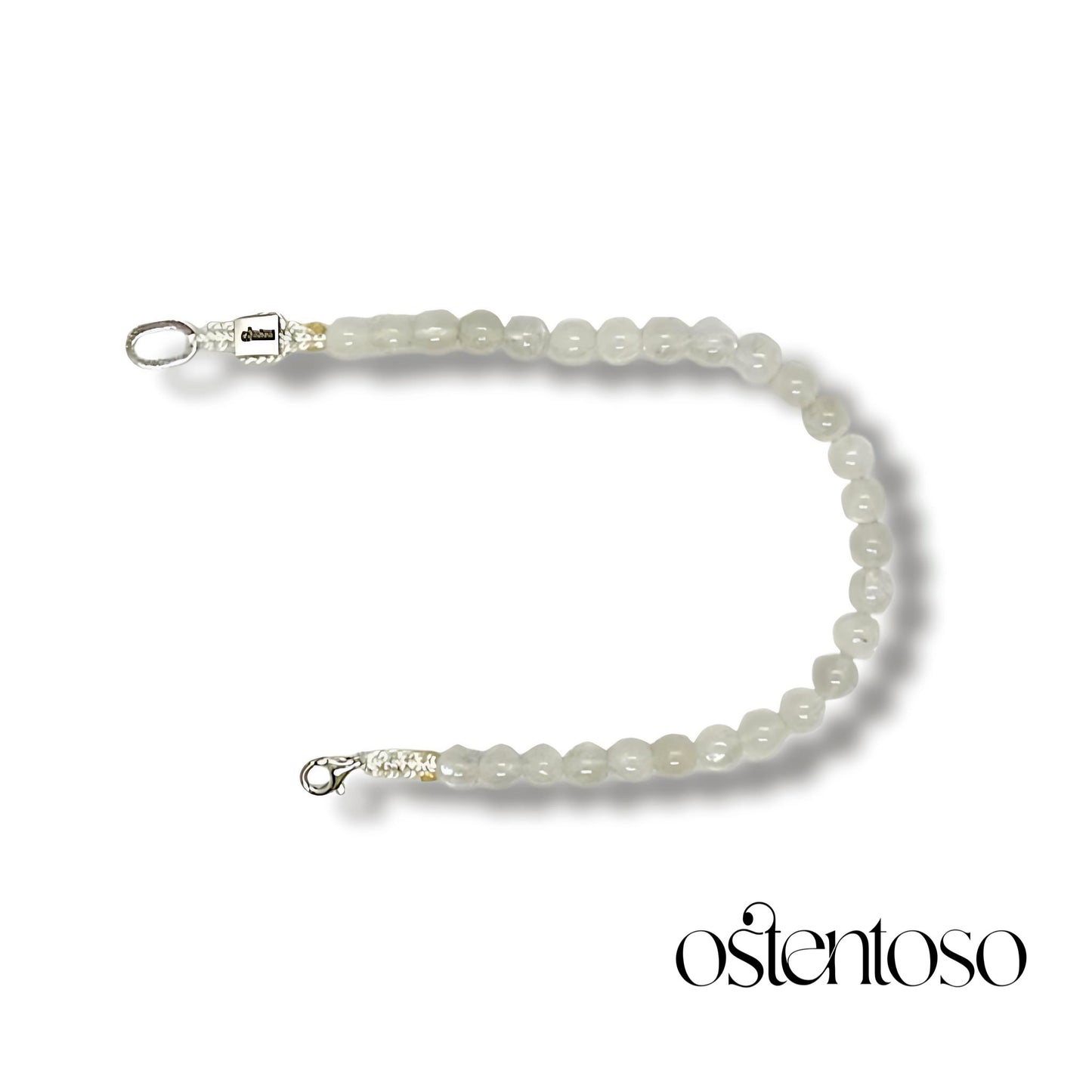 Bracelet pierre de lune sphérique taille n°6 mm.