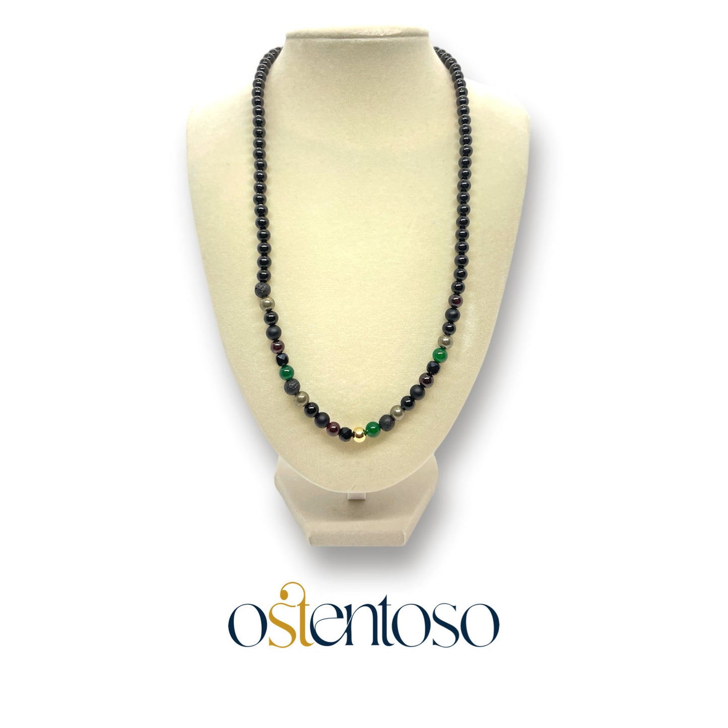 COLECCION Aleph: Collar con Gemas Semipreciosas tamaño No. 6 mm.