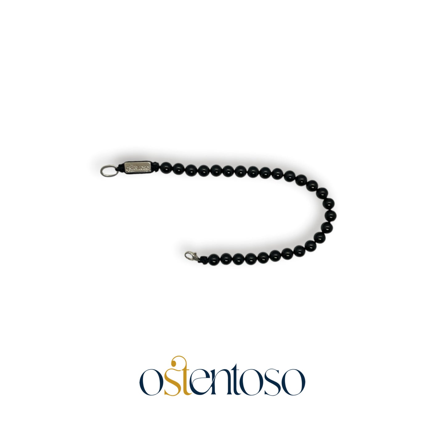 Bracelet tourmaline noire sphérique taille n°6 mm.