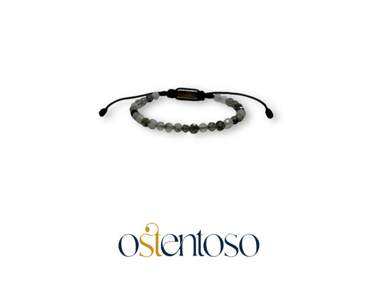 Bracelet Quartz Tourmaliné Facetté taille n°5 mm.