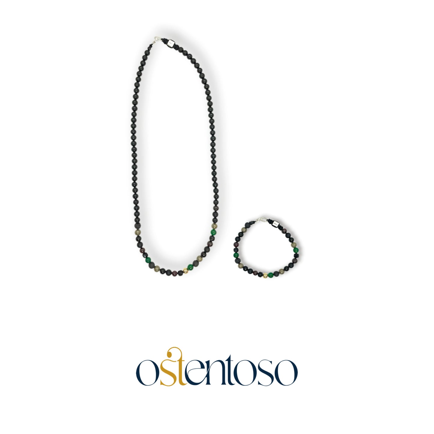 COLECCION Aleph: Collar con Gemas Semipreciosas tamaño No. 6 mm.