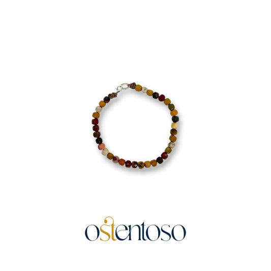 Brazalete Mokaita cubico facetado tamaño No. 6 mm.