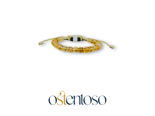 Bracelet Quartz Citrine cubique facetté taille n°6 mm.