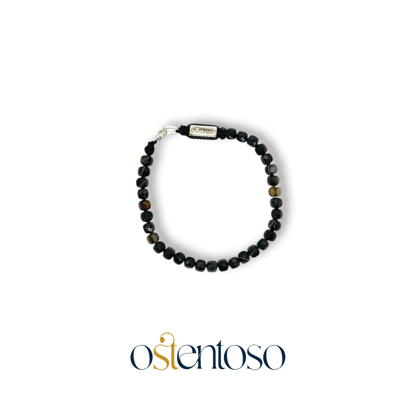 Bracelet Sardonice cubique facetté taille n°6 mm.