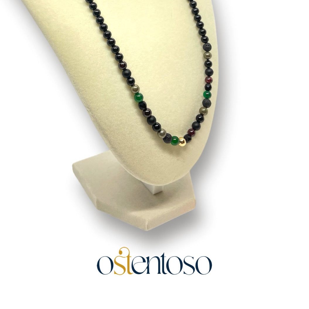 COLECCION Aleph: Collar con Gemas Semipreciosas tamaño No. 6 mm.