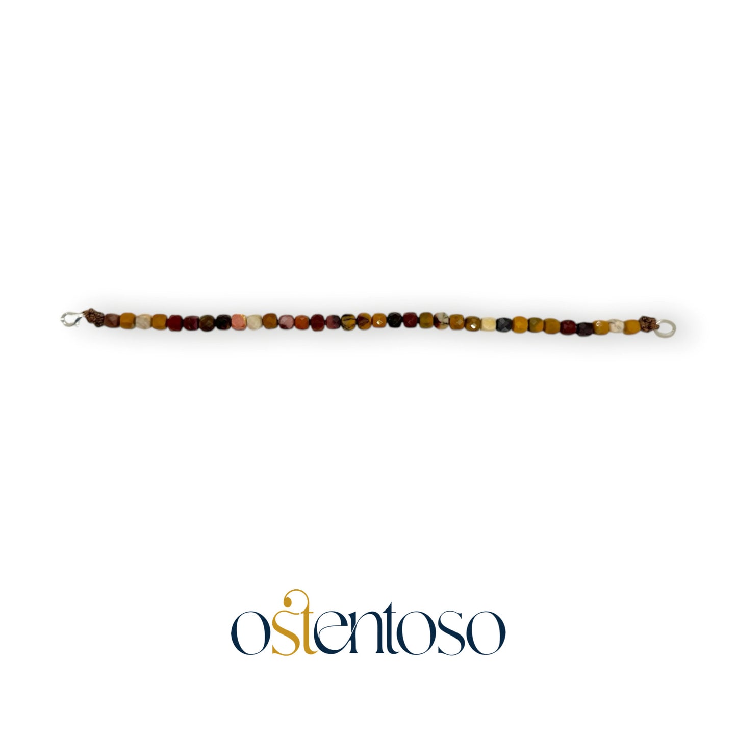 Brazalete Mokaita cubico facetado tamaño No. 6 mm.