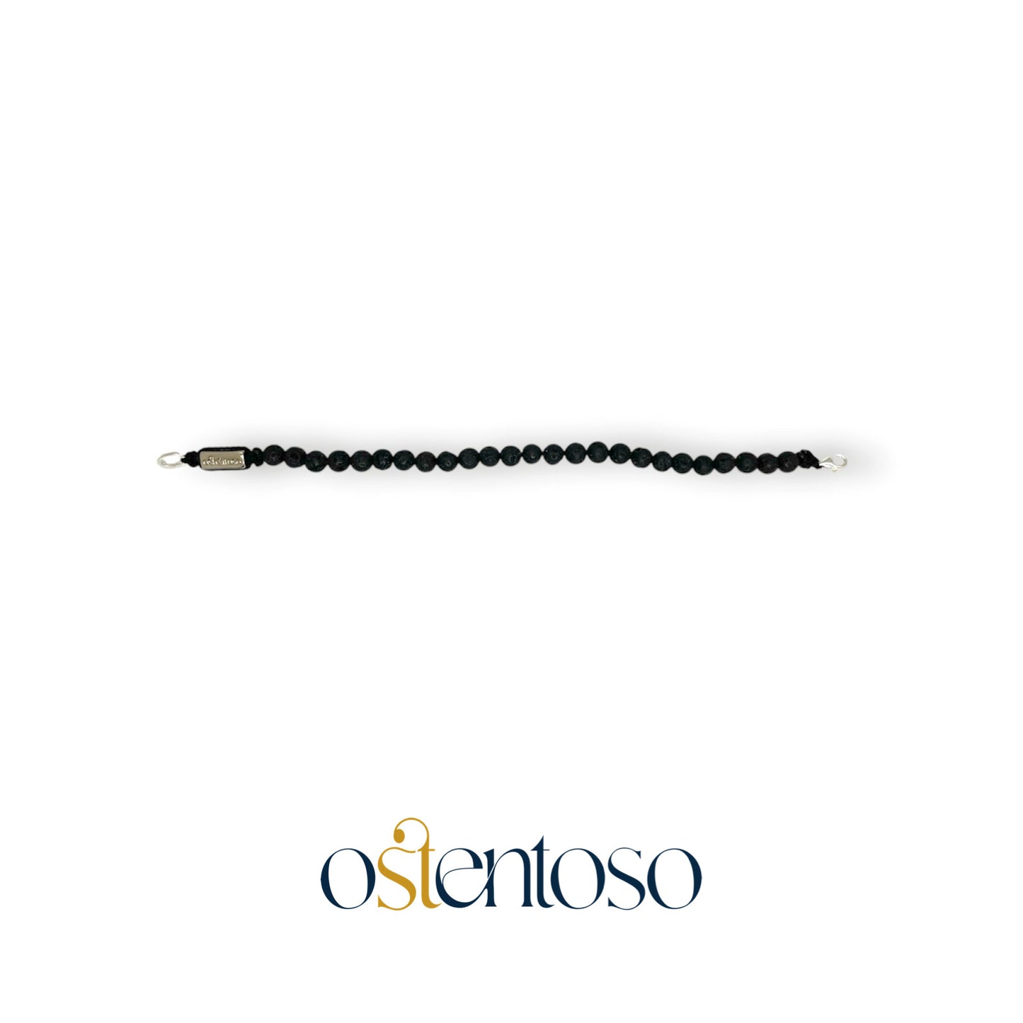 Bracelet sphérique en roche volcanique taille n°6 mm.