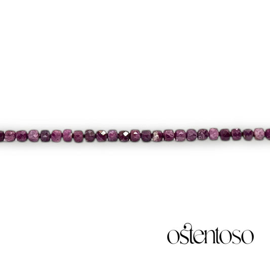 Bracelet Rubi facetté taille n°4 mm.