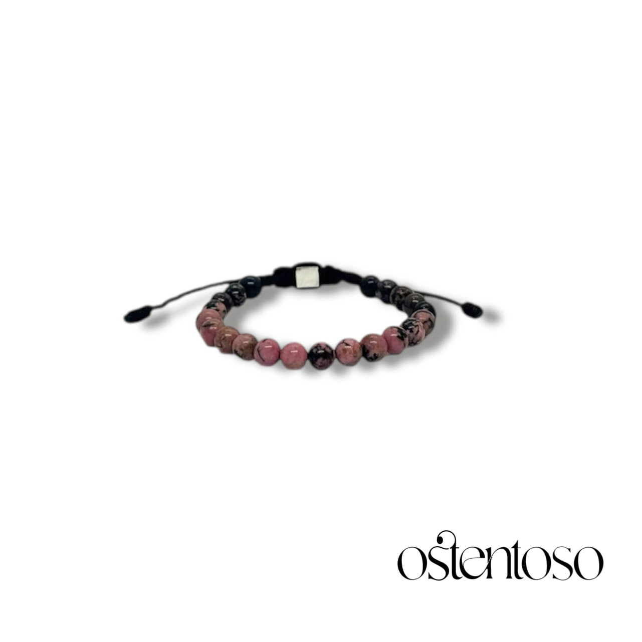 Bracelet Rhodonite sphérique taille n°6 mm.