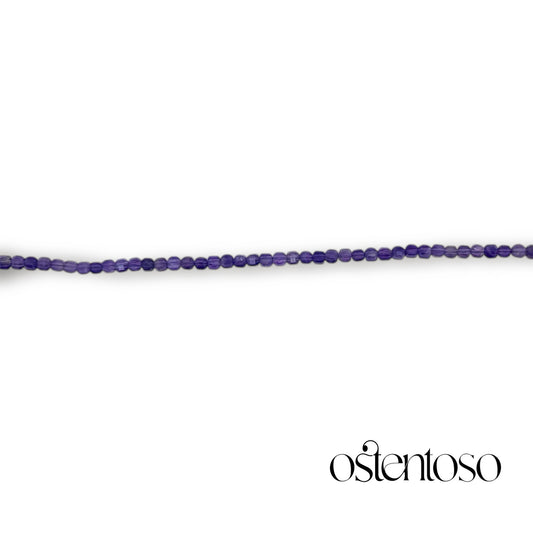 Brazalete Amatista cubico facetado tamaño No. 3 mm.