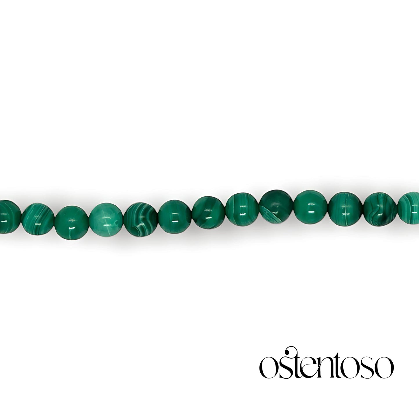 Spherical Malachite Bracelet size No. 6 mm.