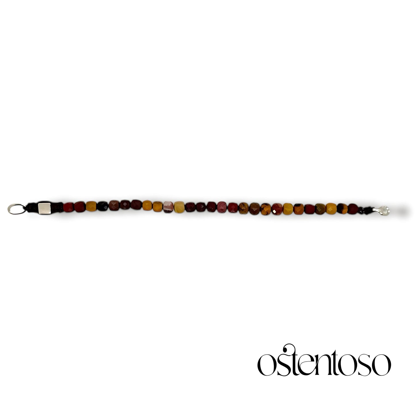 Mokaita faceted cubic bracelet size No. 6 mm.