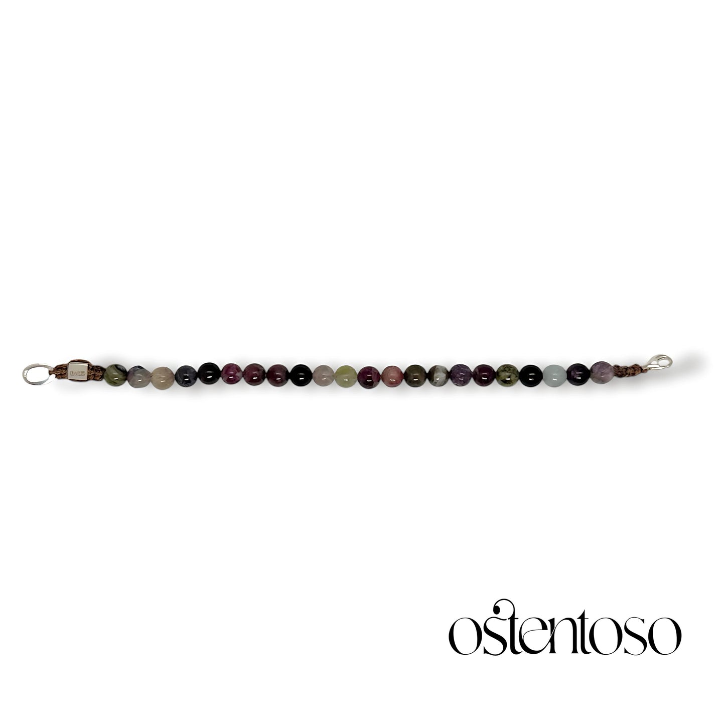 Multicolor Tourmaline spherical bracelet size No. 5 mm. 