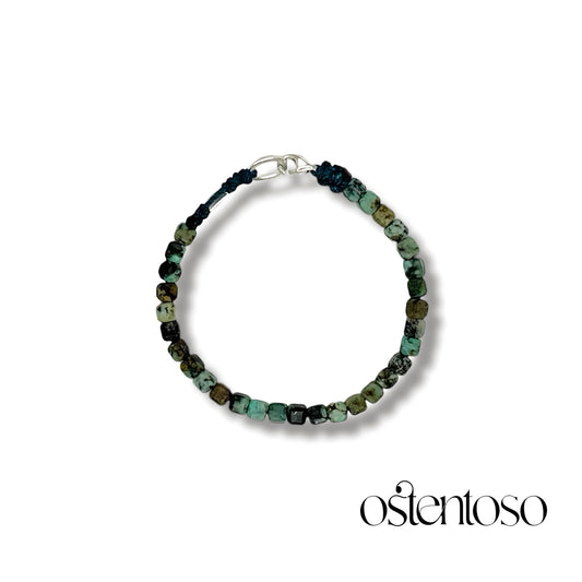 Cubic African Turquoise Bracelet size No. 4 mm.