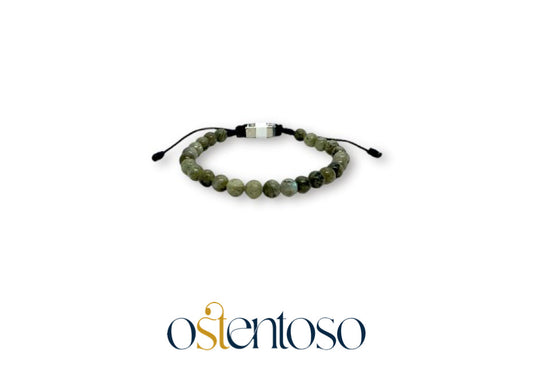 Bracelet sphérique en Labradorite brute taille n°6 mm.