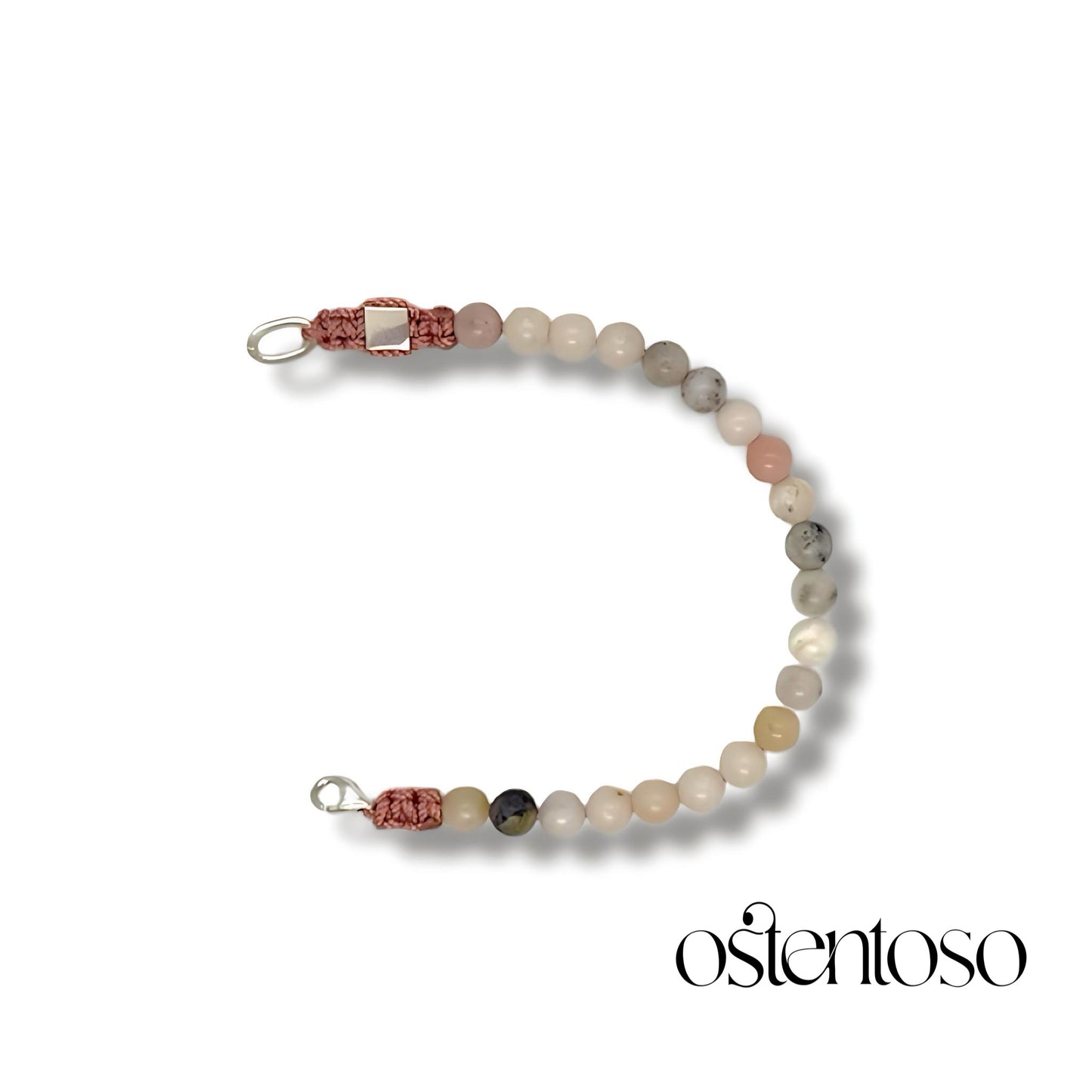 Spherical Pink Opal Bracelet size No. 6 mm.