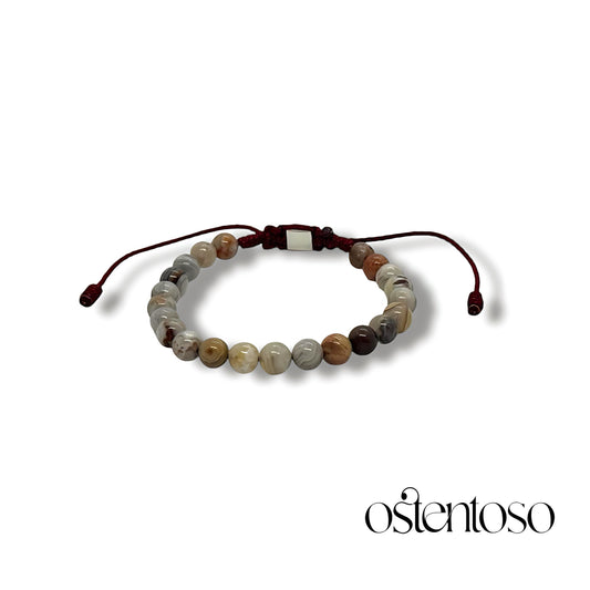 Pulsera Agata Laguna esferica tamaño No. 6 mm.
