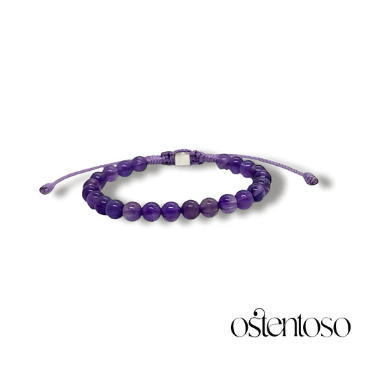 Spherical Amethyst Bracelet size No. 6 mm.
