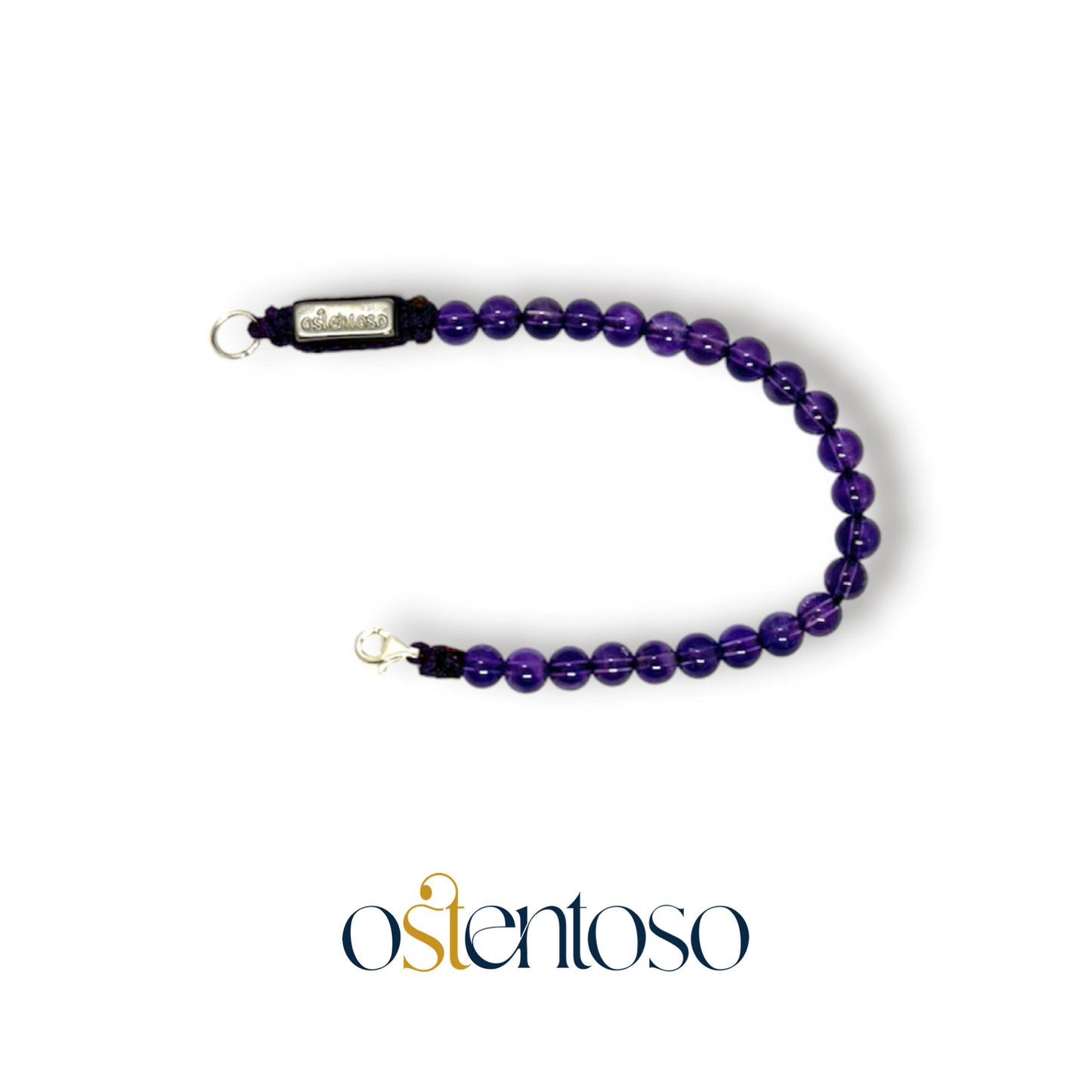 Bracelet améthyste sphérique taille n°6 mm.