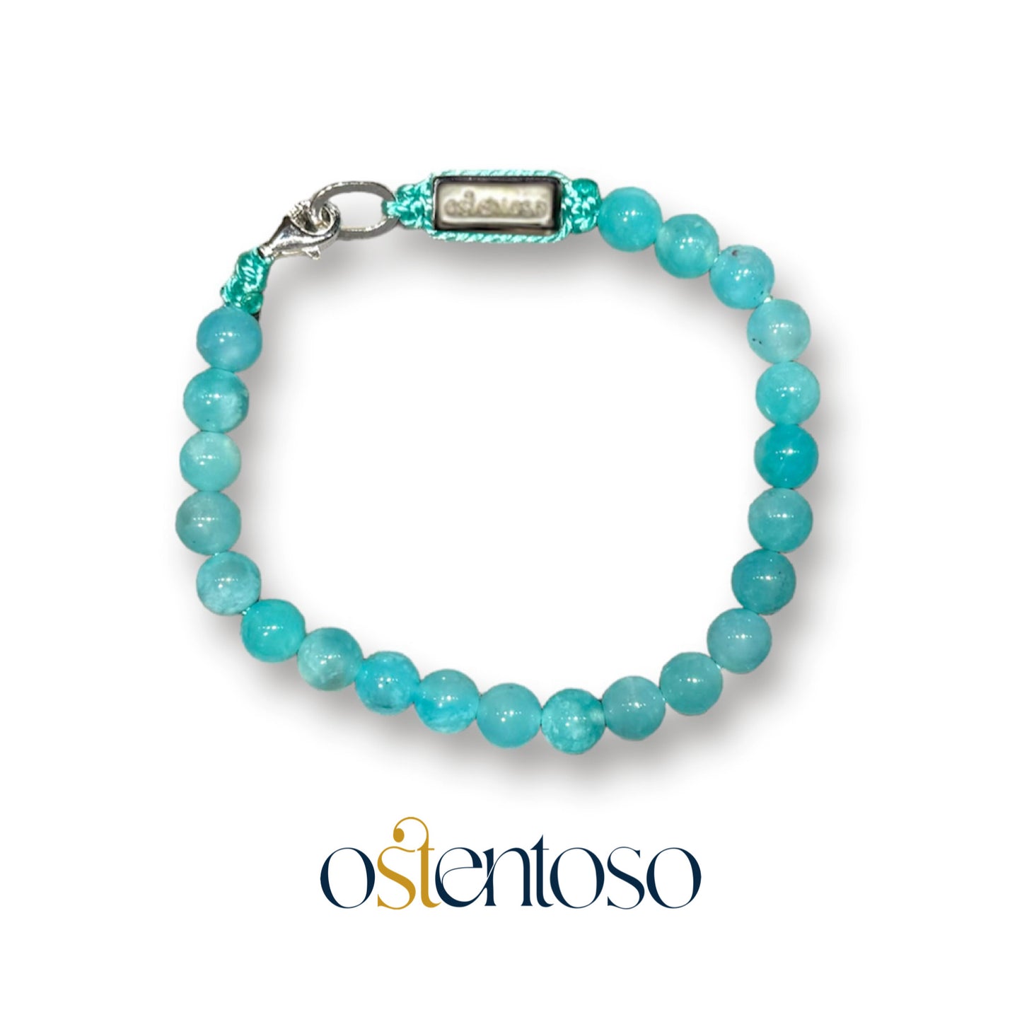 Bracelet sphérique en Amazonite russe taille n°6 mm.