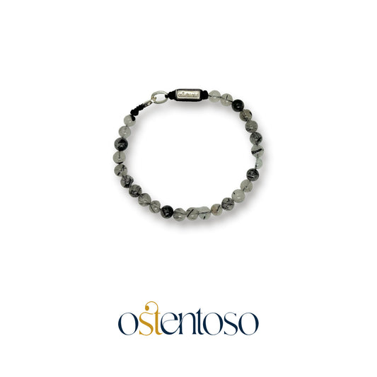 Bracelet Quartz Tourmaliné Sphérique taille n°6 mm.