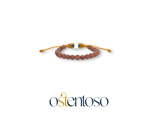 Bracelet pluie sphérique en or taille n°6 mm.