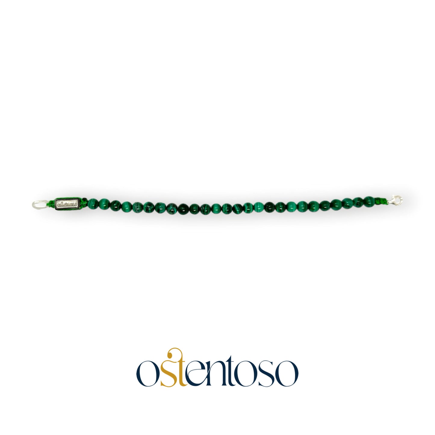 Spherical Malachite Bracelet size No. 6 mm.