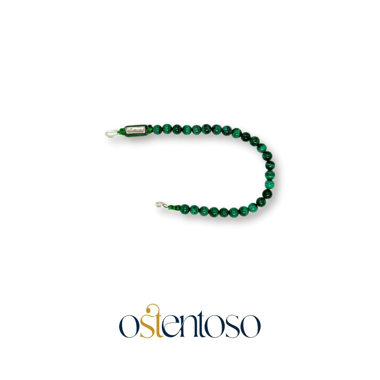 Spherical Malachite Bracelet size No. 6 mm.