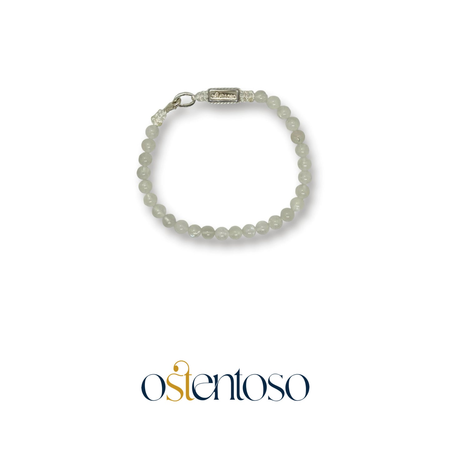 Bracelet pierre de lune sphérique taille n°6 mm.