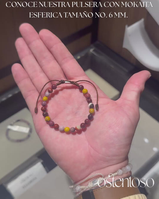Mokaita spherical bracelet size No. 6 mm.
